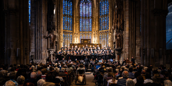 Das Dortmunder Kammerorchester beim Fest der Chöre 2024 in der Stadtkriche St. Reinoldi Dortmund.