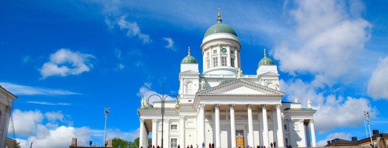 Ansicht des Doms von Helsinki