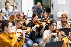 Das Dortmunder Universitätsorchester probt